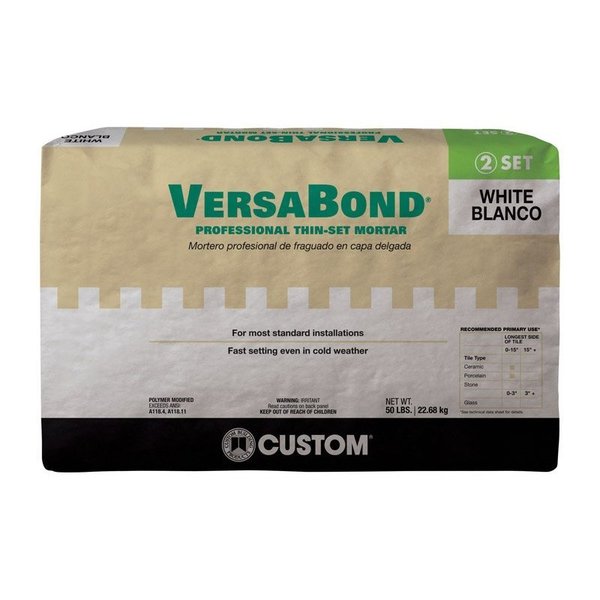 Versabond Custom Building Products  White Thin-Set Mortar 50 lb MTSW50